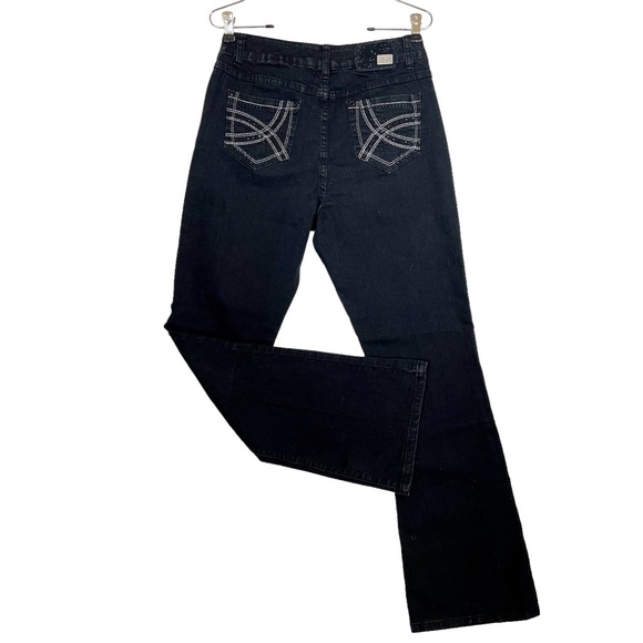 One5One Embellished Bootcut Denim Jeans Black 10 - Picture 3 of 11